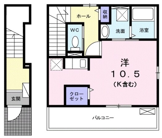 クレールⅡの物件間取画像